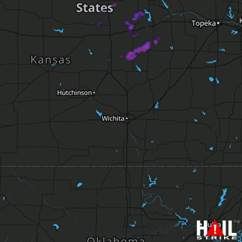 Hail Map Hope, KS 08-09-2020