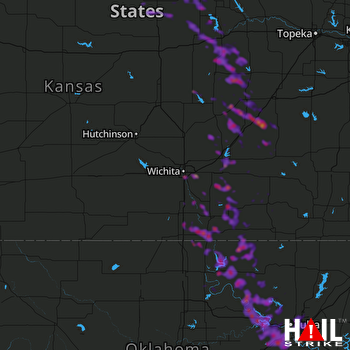 Hail Map Tulsa, OK 08-13-2020