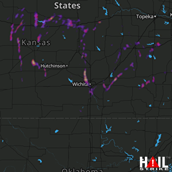 Hail Map Derby, KS 05-16-2021
