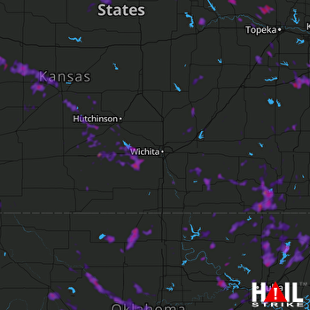 Hail Map Tulsa, OK 07-17-2021