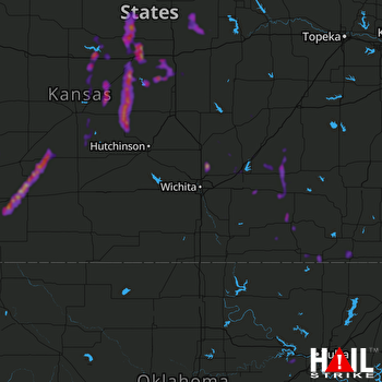 Hail Map Lyons, KS 08-16-2021