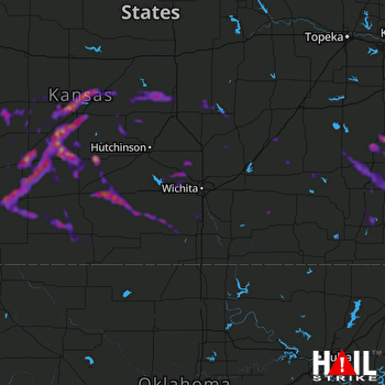 Hail Map Great Bend, KS 09-15-2021