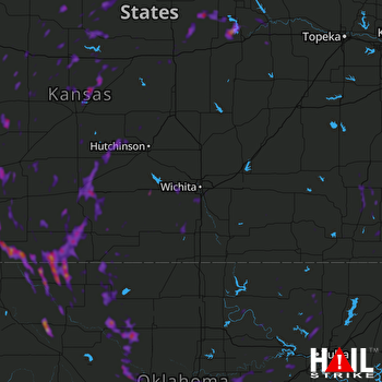Hail Map Edmond, OK 09-30-2021