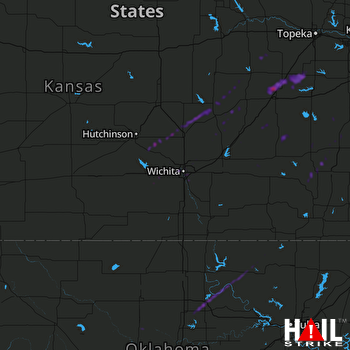 Hail Map Osage City, KS 10-24-2021