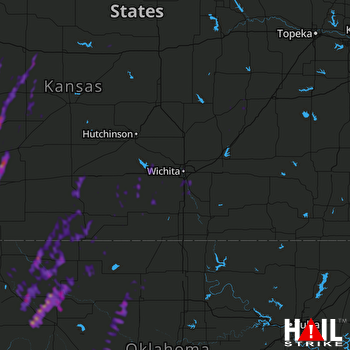Hail Map Dodge City, KS 10-27-2021
