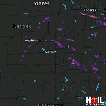 Hail Map Salina, KS 05-31-2017