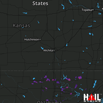 Hail Map Chandler, OK 07-02-2017
