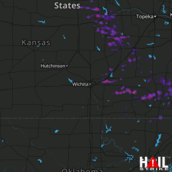 Hail Map El Dorado, KS 08-05-2017