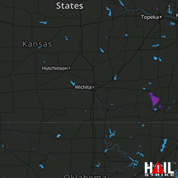 Hail Map Fredonia, KS 08-20-2017