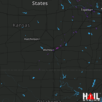 Hail Map Towanda, KS 08-22-2017