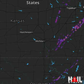 Hail Map Ottawa, KS 04-13-2018