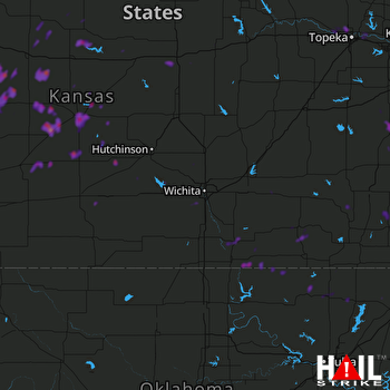 Hail Map Great Bend, KS 06-26-2018