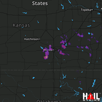 Hail Map El Dorado, KS 06-27-2018