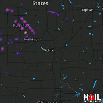 Hail Map Lyons, KS 07-29-2018