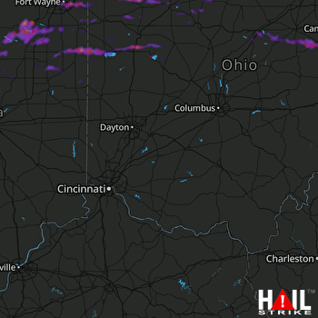Hail Map Fort Wayne, IN 05-28-2019