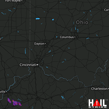 Hail Map Shepherdsville, KY 06-22-2019