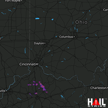 Hail Map Georgetown, KY 08-31-2019