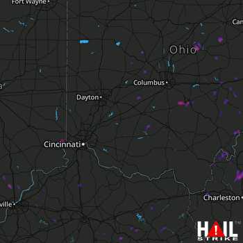 Hail Map Lancaster, OH 06-04-2020