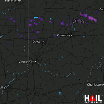 Hail Map Dayton, OH 09-07-2020