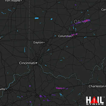 Hail Map Columbus, OH 05-22-2017