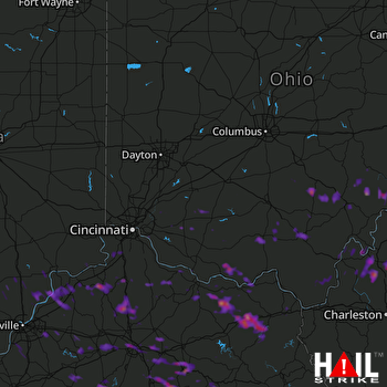 Hail Map Richmond, KY 05-27-2017