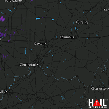 Hail Map Kokomo, IN 06-15-2017