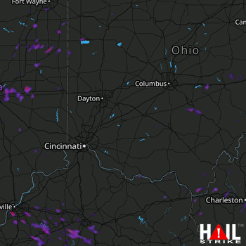 Hail Map Indianapolis, IN 05-31-2018