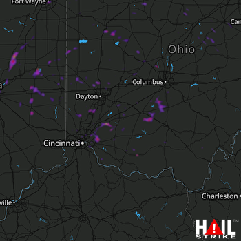 Hail Map Lima, OH 06-08-2018