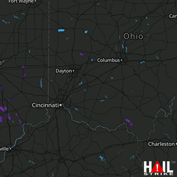 Hail Map Lancaster, OH 06-13-2018