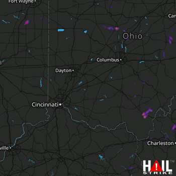 Hail Map Marion, OH 06-22-2018