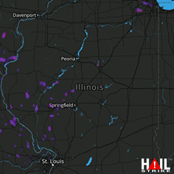 Hail Map Aurora, IL 06-28-2019