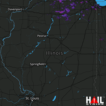 Hail Map Naperville, IL 07-18-2019
