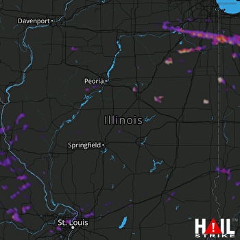 Hail Map Florissant, MO 08-17-2019