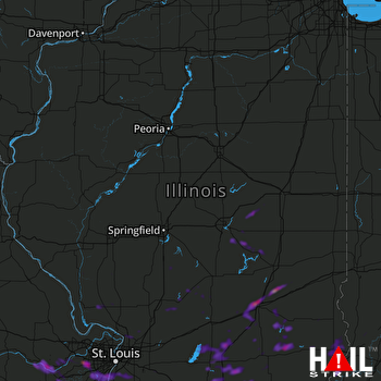 Hail Map Ballwin, MO 08-22-2019