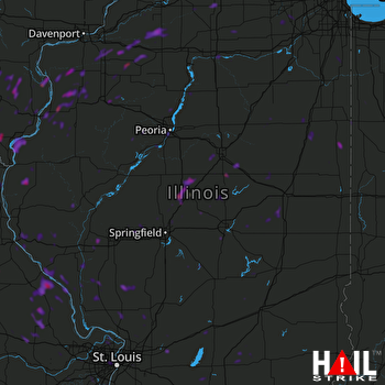 Hail Map Aledo, IL 06-20-2020