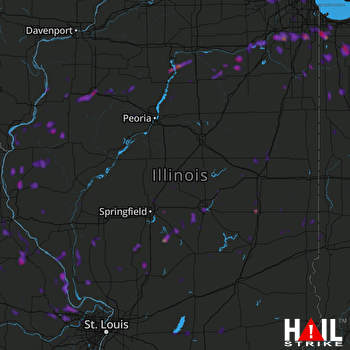 Hail Map Crown Point, IN 06-22-2020