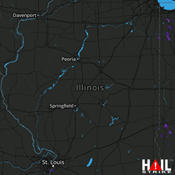 Hail Map Terre Haute, IN 07-07-2020