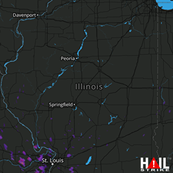 Hail Map Ballwin, MO 05-19-2017