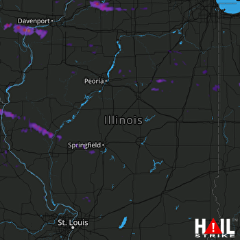 Hail Map La Grange, IL 06-18-2017