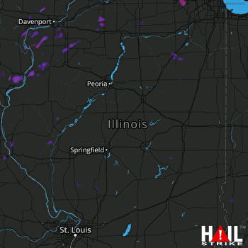Hail Map Aurora, IL 07-05-2017