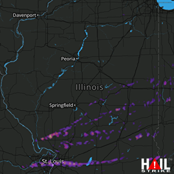 Hail Map Ballwin, MO 11-05-2017