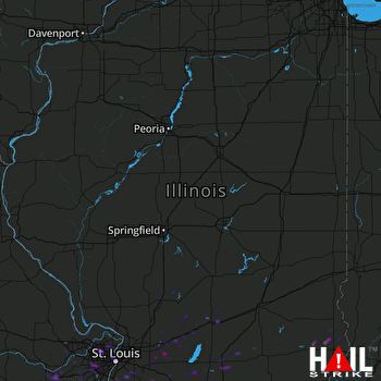 Hail Map Florissant, MO 04-03-2018