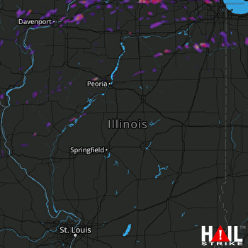 Hail Map Berwyn, IL 05-02-2018
