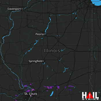Hail Map Florissant, MO 05-20-2018