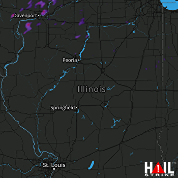 Hail Map Bettendorf, IA 06-09-2018