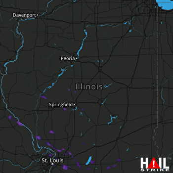 Hail Map Godfrey, IL 06-28-2018