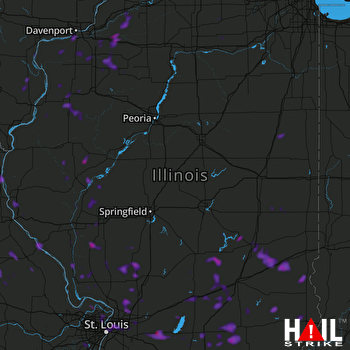 Hail Map Florissant, MO 07-14-2018