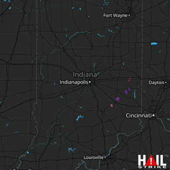 Hail Map INDIANAPOLIS 04-14-2019