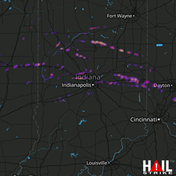 Hail Map West Lafayette, IN 05-31-2019