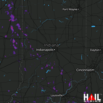 Hail Map Columbus, IN 06-30-2019